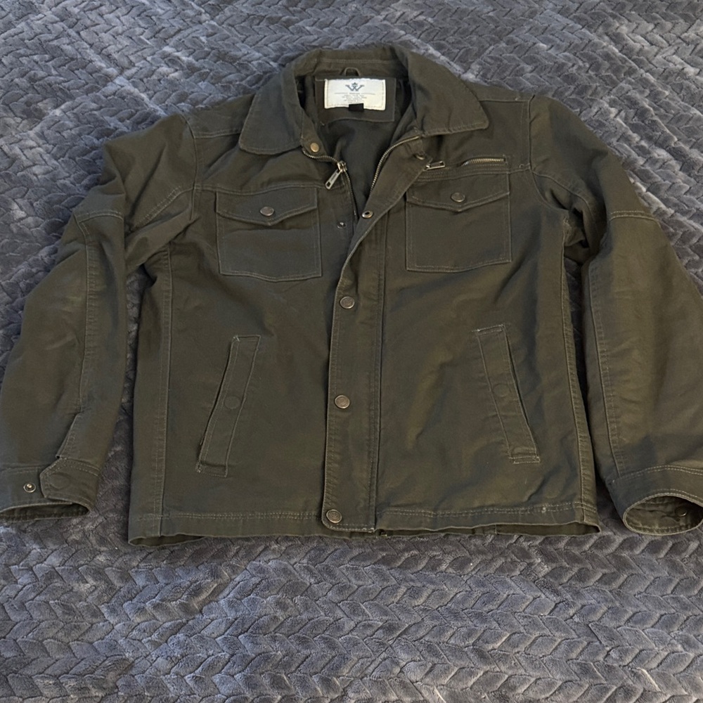 Wenven Men's Olive Green Jacket Size Small